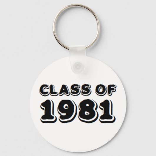 Porte-clés classe de 1981 (Recto)