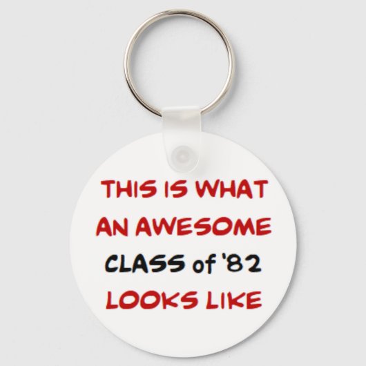 Porte-clés classe de 1982, génial (Recto)