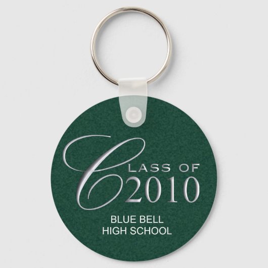 Porte-clés Classe de 2010 Graduation Custom Key Ring (Recto)
