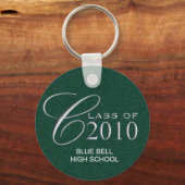Porte-clés Classe de 2010 Graduation Custom Key Ring (Recto)