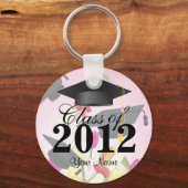 Porte-clés Classe de 2012 Graduation Key-Chain Pink (Recto)