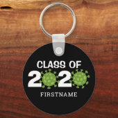 Porte-clés Classe de 2020 Funny Virus Virtual Graduation (Recto)