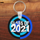 Porte-clés Classe de 2021 Porte - clé bleu noir (Recto)