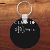 Porte-clés Classe de 2023 Math Pi 8e Graduation (Recto)