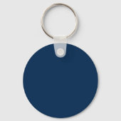 Porte-clés Classe de 2023 Simple Elegant Navy Blue Graduation (Verso)