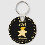 Porte-clés Classe de 2024 Super Star Black and Gold (Verso)