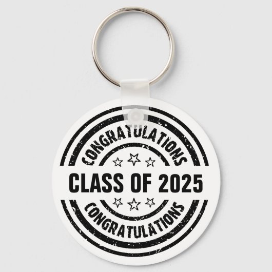 Porte-clés Classe de 2025 Graduation (Verso)