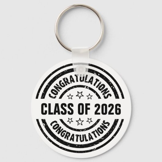 Porte-clés Classe de 2026 Graduation (Recto)