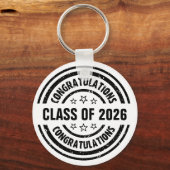 Porte-clés Classe de 2026 Graduation (Verso)