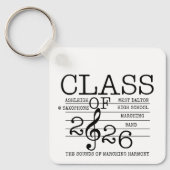 Porte-clés Classe de 2026 Marching Band Graduate Inspirationa (Recto)