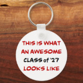 Porte-clés classe de 2027, génial (Recto)