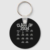Porte-clés Classe De 2034 Grow With Me Graduation K Classe Ca (Recto)