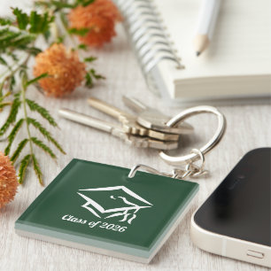 Porte-clés Classe de 20 ? ? Personnaliser DKGRNWHT Année