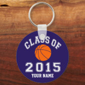 Porte-clés Classe de basket-ball 2015 (Recto)