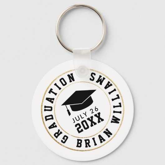 Porte-clés Classe de... Cercle Casquette noir (Recto)