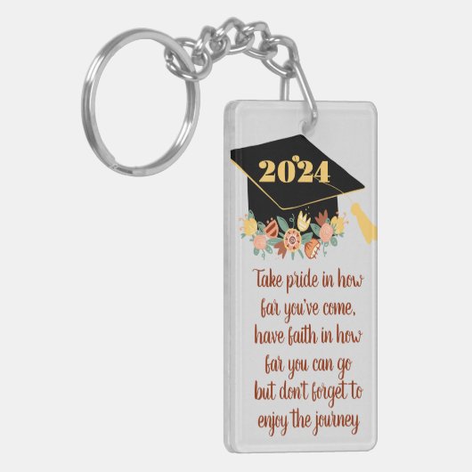 PORTE-CLÉS CLASSE DE DIPLÔME DE DEVIS INSPIRATIONNEL 2024 (Devant gauche)