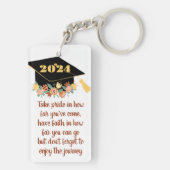 PORTE-CLÉS CLASSE DE DIPLÔME DE DEVIS INSPIRATIONNEL 2024 (Dos)