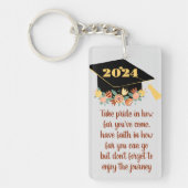 PORTE-CLÉS CLASSE DE DIPLÔME DE DEVIS INSPIRATIONNEL 2024 (Devant)