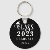 Porte-clés Classe de diplôme de l'année Couleur personnalisée (Verso)