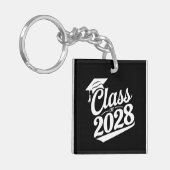 Porte-clés Classe De Diplômés De 2028 Fier (Devant gauche)
