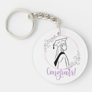 Porte-clés Classe de Porte - clé acrylique 2025 Graduation po
