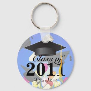 Porte-clés Classe du bleu 2011 de porte - clé d'obtention du