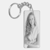 Porte-clés Classe Monogramme Année Diplôme photo personnalisé (Devant gauche)