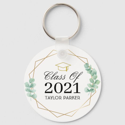 Porte-clés Classe personnalisée de 2023 Graduation (Recto)