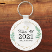 Porte-clés Classe personnalisée de 2023 Graduation (Recto)