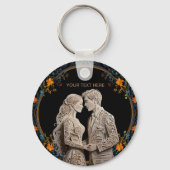 Porte-clés Classe royale mariée et mariée (Verso)