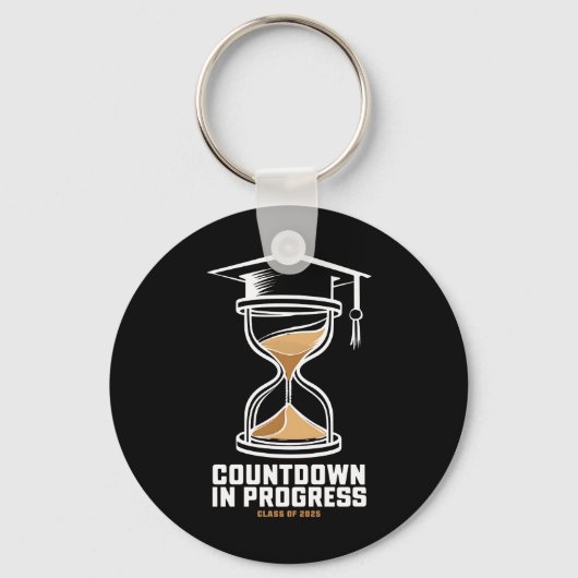 Porte-clés Classe supérieure de 2025 Compte à rebours pour le (Recto)