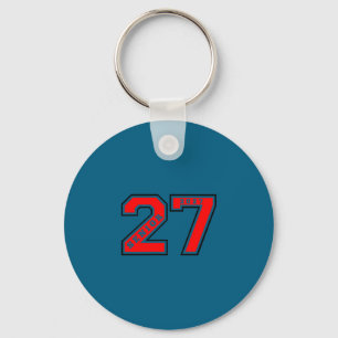 Porte-clés Classe supérieure de 2027 cadeau rouge senior 27 p