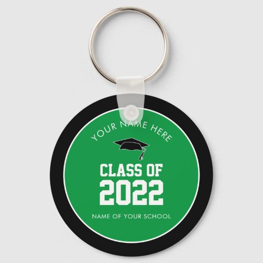 Porte-clés Classe verte du secondaire Custo (Recto)