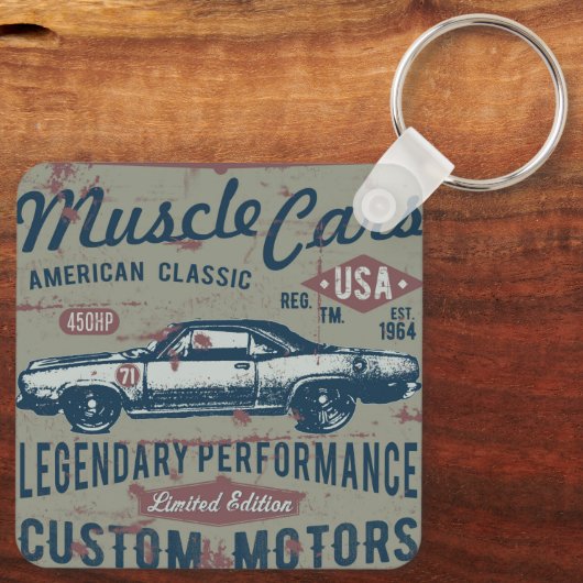 Porte-clés Classic Car Retro (Verso)