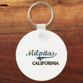 Porte-clés Classic de Milpitas California City (Recto)