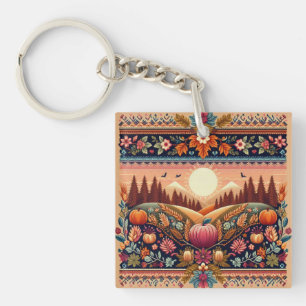 Porte-clés Classic Fair Isle automne/automne