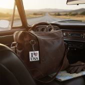 Porte-clés Classic "I ❤️ USA" Porte - clé de déclaration
