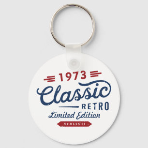 Porte-clés Classic Retro 1973 Limited Edition Anniversaire