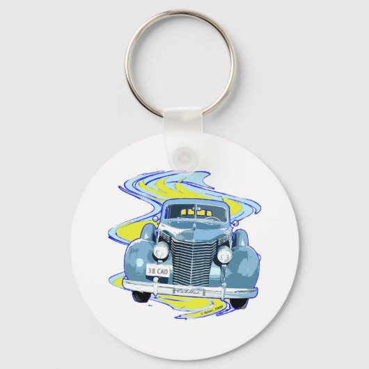 PORTE-CLÉS CLASSIQUE 1938 CADILLAC (Recto)