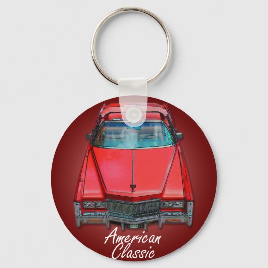 Porte-clés Classique américain 1975 Casillac Eldorado (Recto)