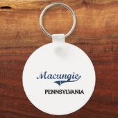 Porte-clés Classique de la ville de Macungie Pennsylvanie (Recto)
