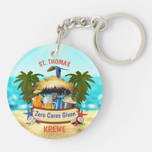 Porte-clés Classique du Beach Tiki Bar (Dos)