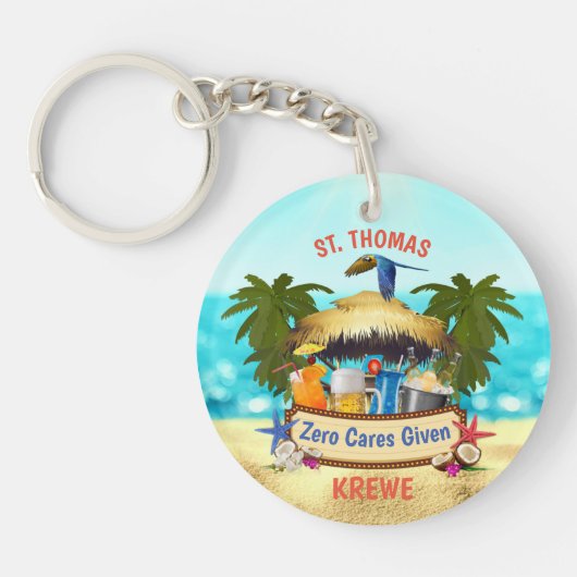 Porte-clés Classique du Beach Tiki Bar (Devant)