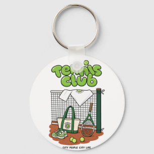 Porte-clés Classique du Club de Tennis Graphique Sportif – Ve