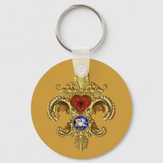 Porte-clés Classique Porte - clé de Louisiane (Recto)