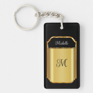 Porte-clés Classy Dames Monogramme Porte - clés acryliques de