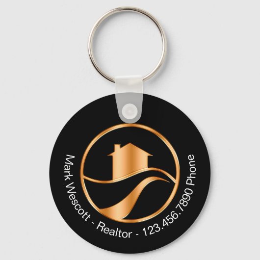 Porte-clés Classy House Realtor Promotional Keychains  (Recto)