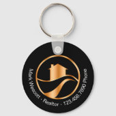 Porte-clés Classy House Realtor Promotional Keychains  (Verso)