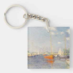 Porte-clés Claude Monet. Bateaux rouges, Argenteuil