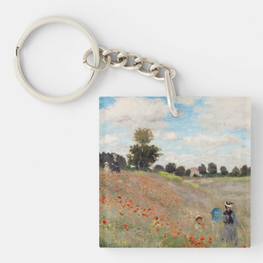 Porte-clés Claude Monet - Champ de pavot (Devant)